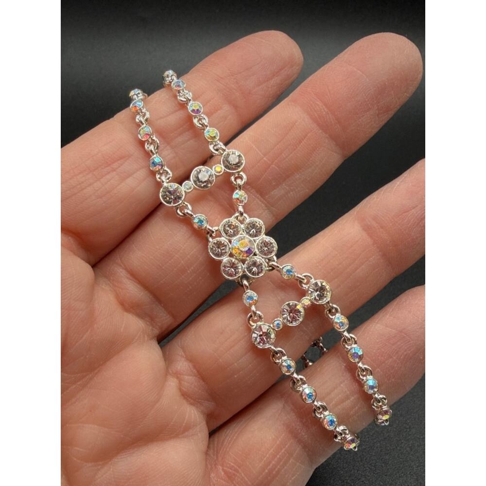 Givenchy flex Tennis Bracelet Crystal rhinestone #E444 - Picture 12 of 13
